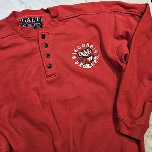 Vintage Galt Sand Wisconsin Badgers Pullover Sweatshirt Mens‎ Sz Medium